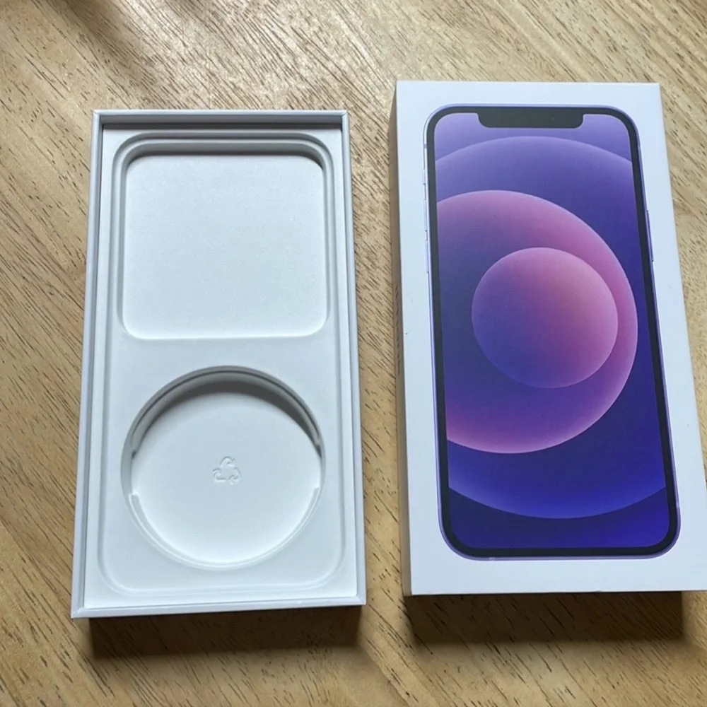 💜 Purple iPhone 12 Box (EMPTY) 💜